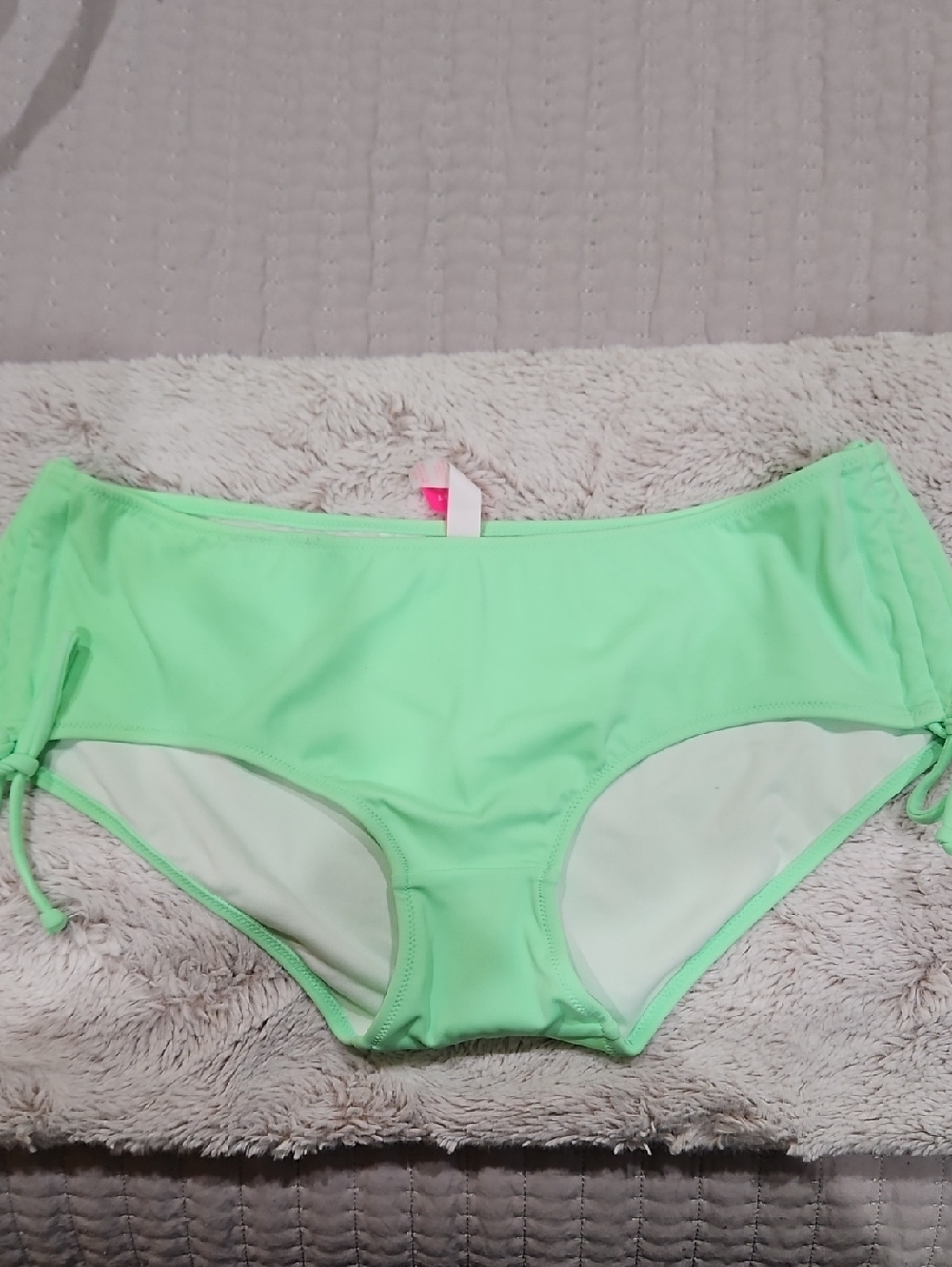 Victoria's Secret Mint Green Bikini Bottoms with Pink Label